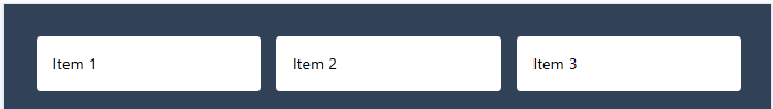 grid クラスを追加して3列に並んだ例
