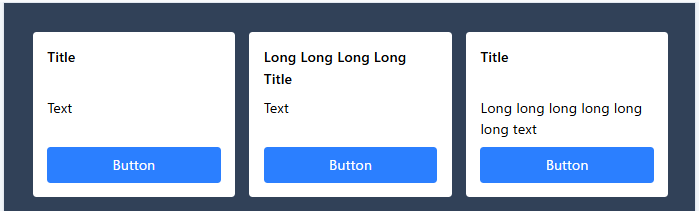 カードの高さが揃った例