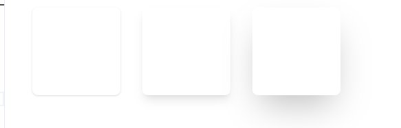 Tailwind CSS shadow-sm・shadow-lg・shadow-2xl の比較